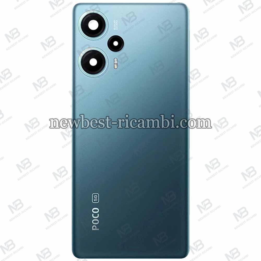 Xiaomi Poco F5 5G Back Cover+Camera Glass Blue
