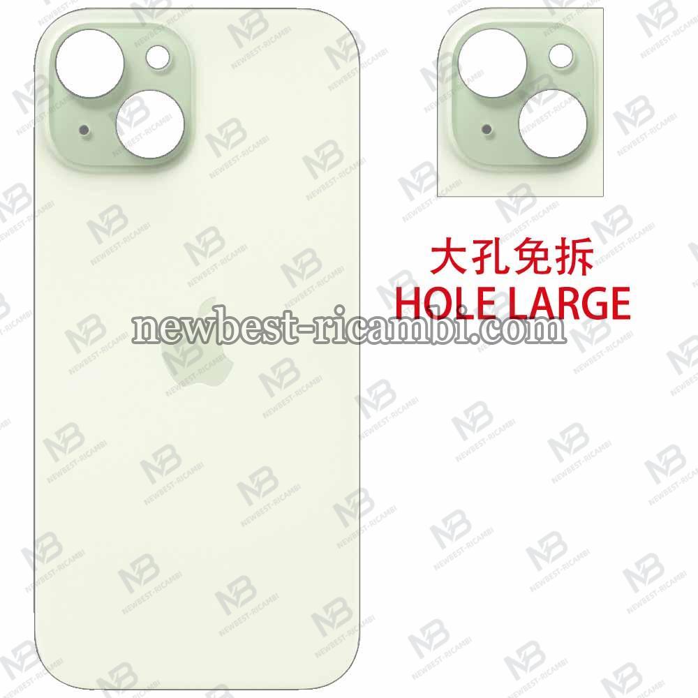 iPhone 15 Plus Back Cover Glass Hole Large Green