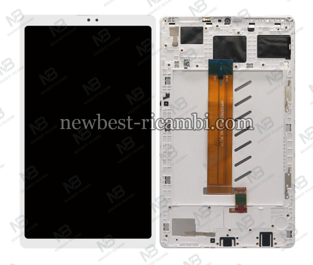 Samsung Galaxy Tab A7 Lite LTE T225 Touch+Lcd+Frame Disassemble From Tab White Grade B
