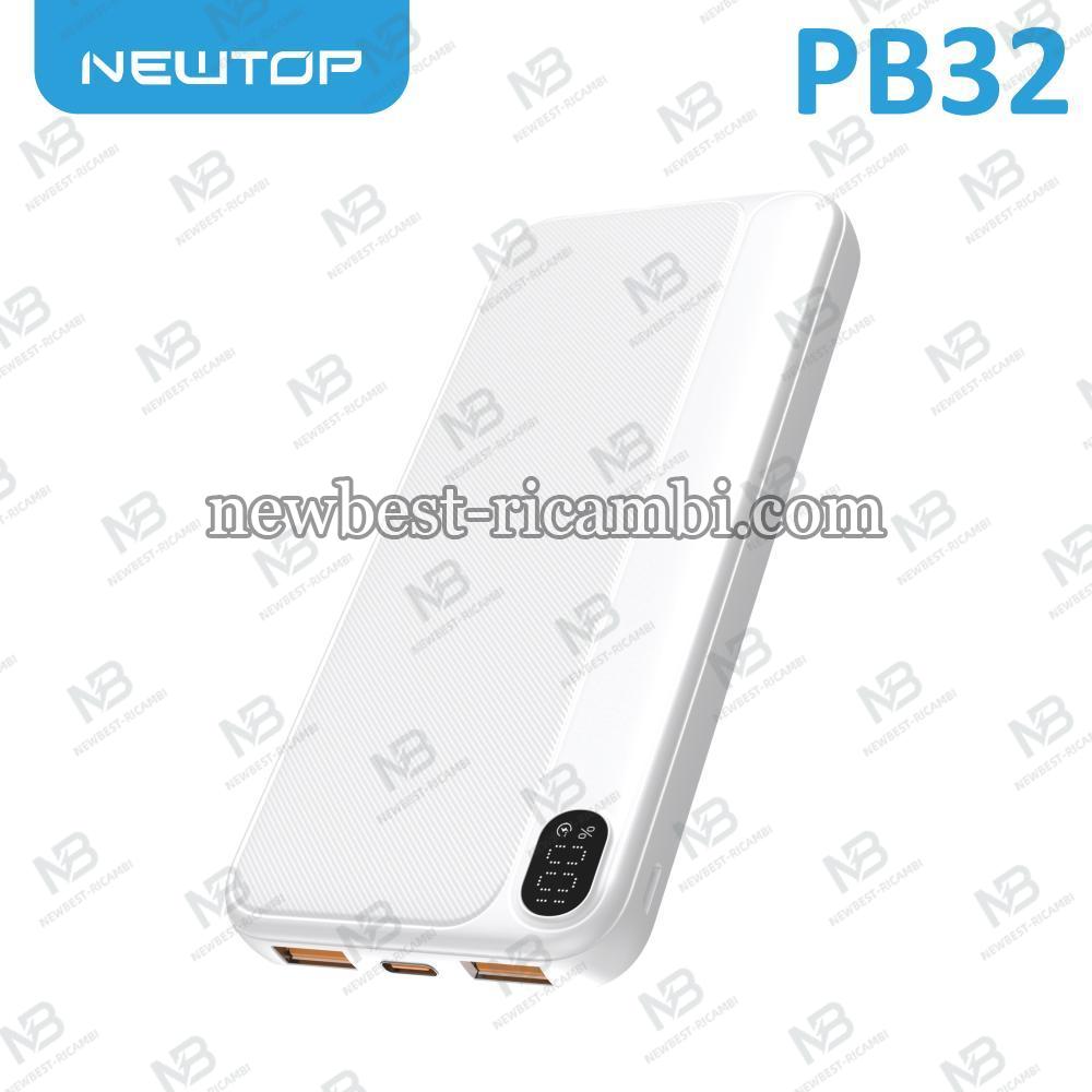 NEWTOP PB32 POWER BANK 22.5W FAST CHARGING 10000MAH BIANCO