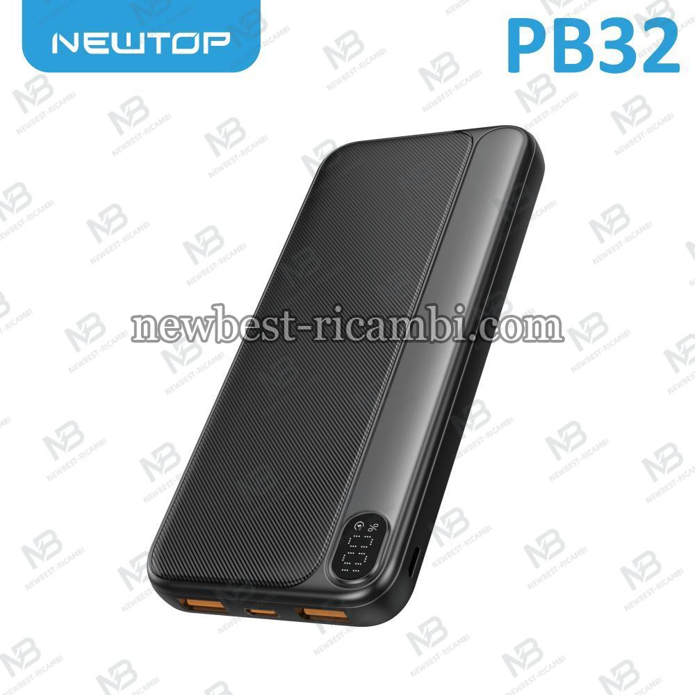 NEWTOP PB32 POWER BANK 22.5W FAST CHARGING 10000MAH NERO