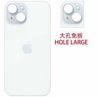 ​iPhone 15 Plus Back Cover Glass Hole Large Blue