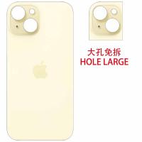 ​iPhone 15 Plus Back Cover Glass Hole Large Yellow