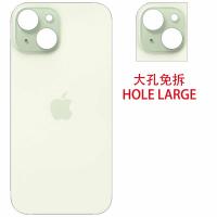 iPhone 15 Plus Back Cover Glass Hole Large Green
