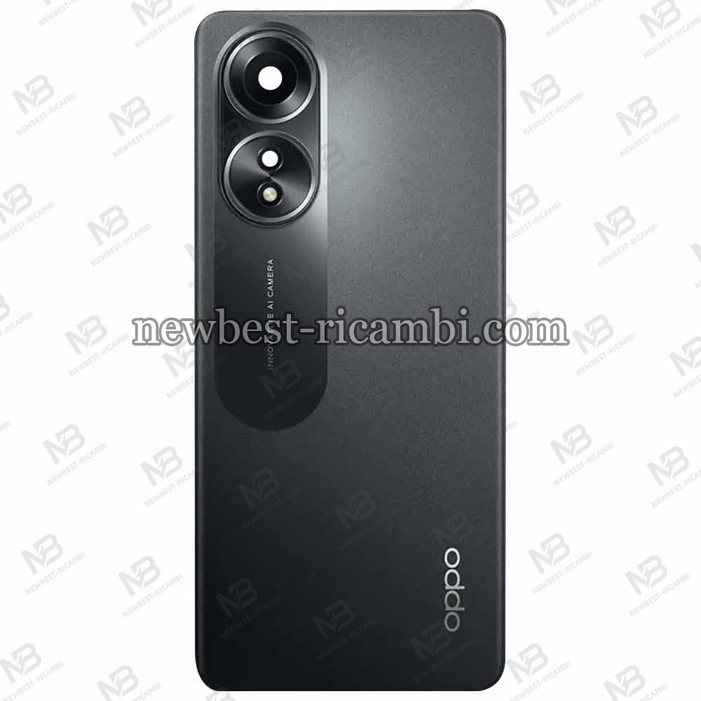 Oppo A58 4G (CPH2577) Back Cover + Camera Glass Black