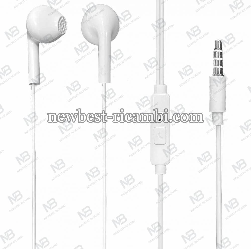 ZTE Headset Microphone with 3.5mm Jack White Original in Bulk