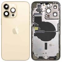 iPhone 14 Pro Max Back Cover + Frame + Side Key Gold Dissembled Grade A