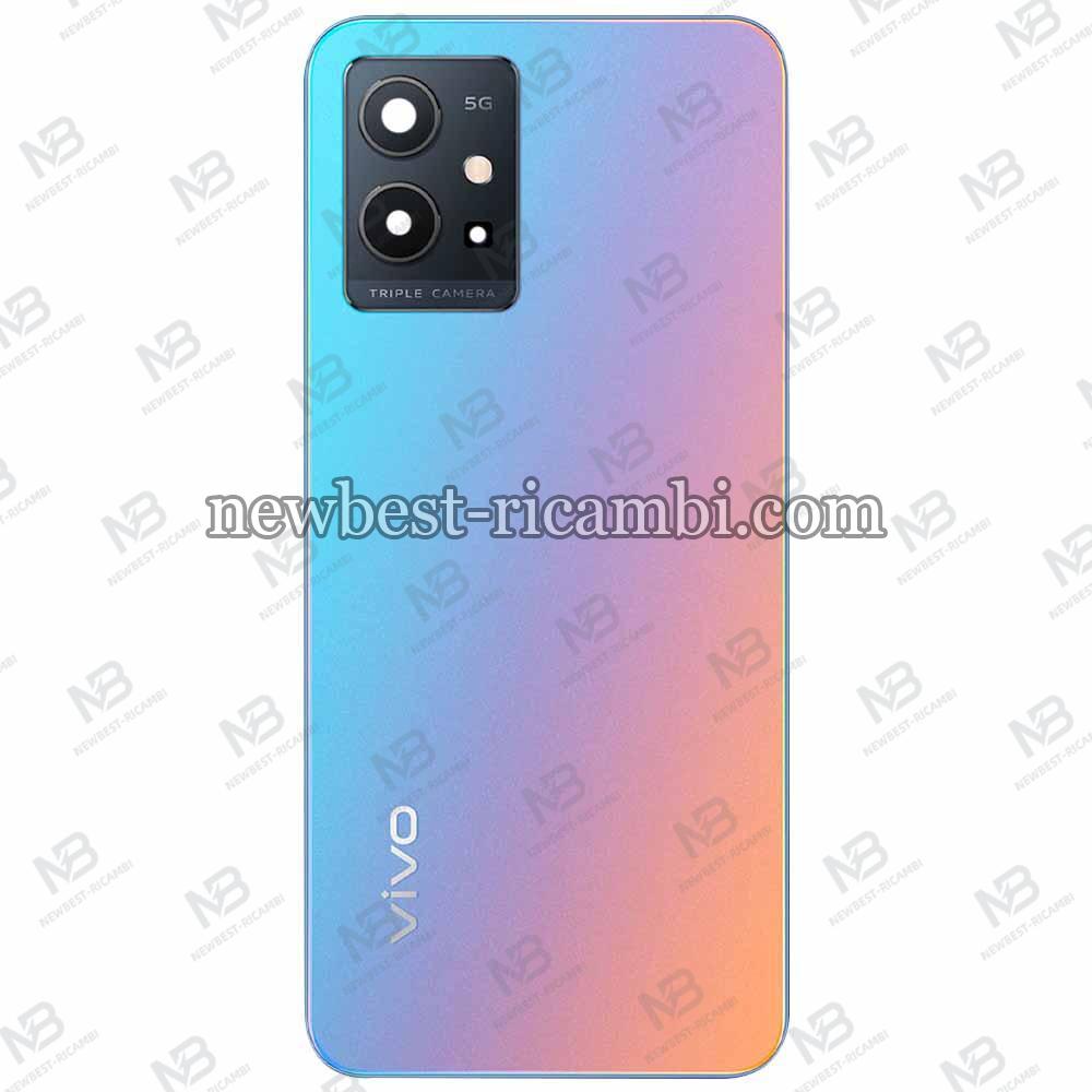 Vivo Y55 5G Back Cover + Camera Glass Blue