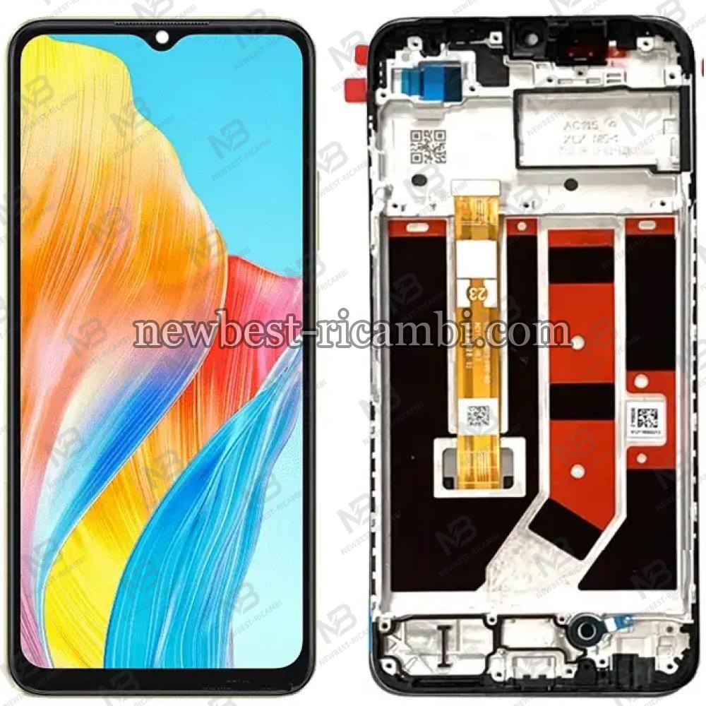 Oppo A38 (CPH2579) Touch + Lcd + Frame Black Original