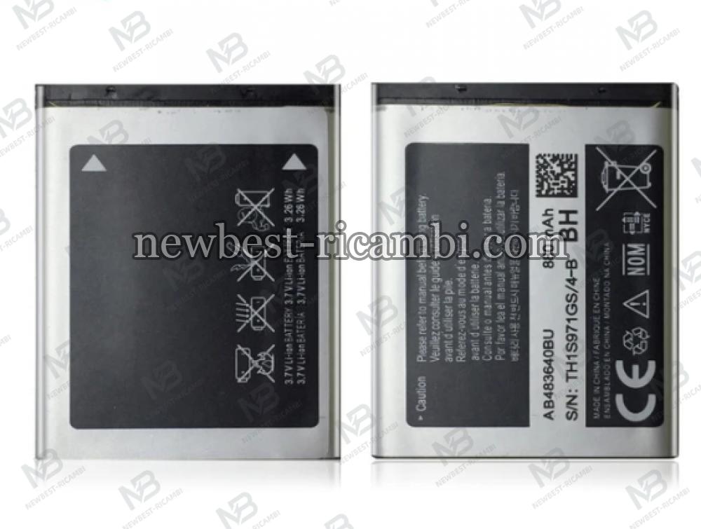 Samsung Battery Ab483640bu B3210 B3310 C3050 E740 F110 F768 J600 J750 l600 M600 s7350 S8300 Z170