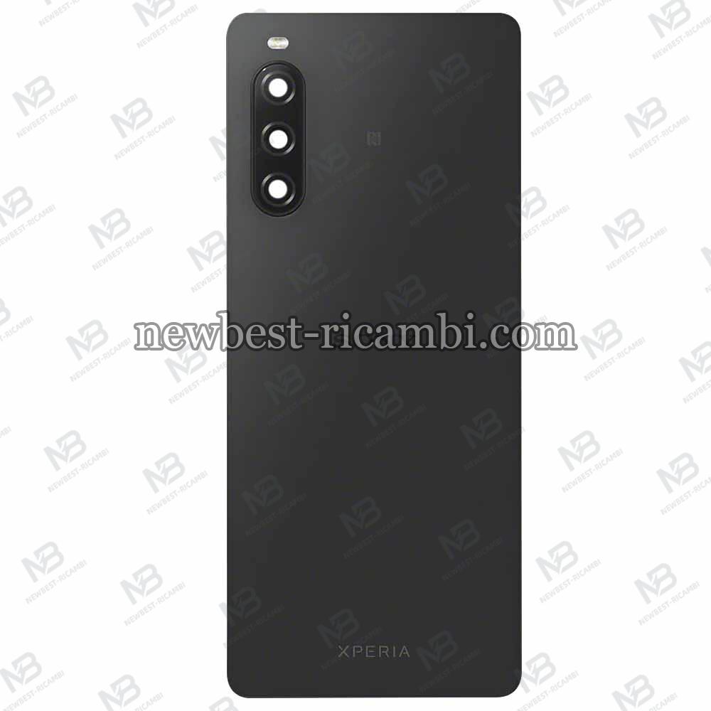 Sony Xperia 10 V Back Cover + Camera Glass Black