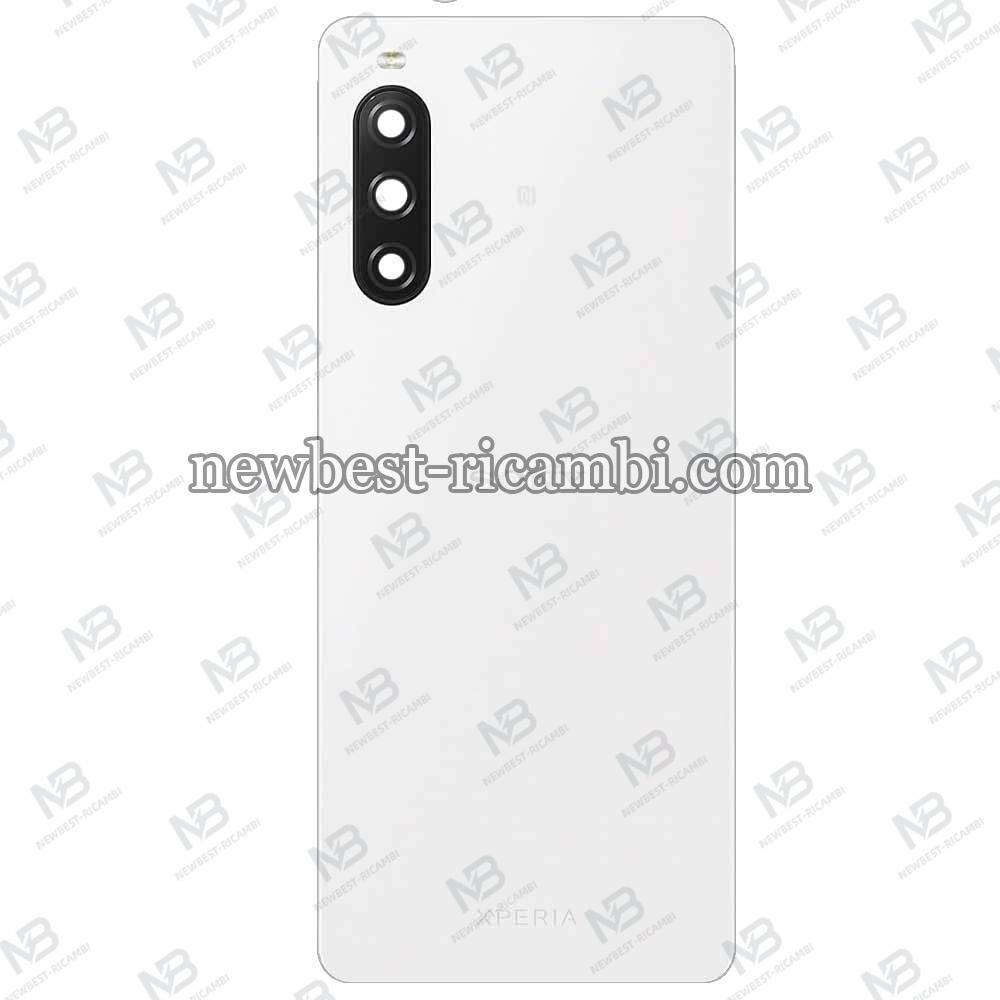 Sony Xperia 10 V Back Cover + Camera Glass White