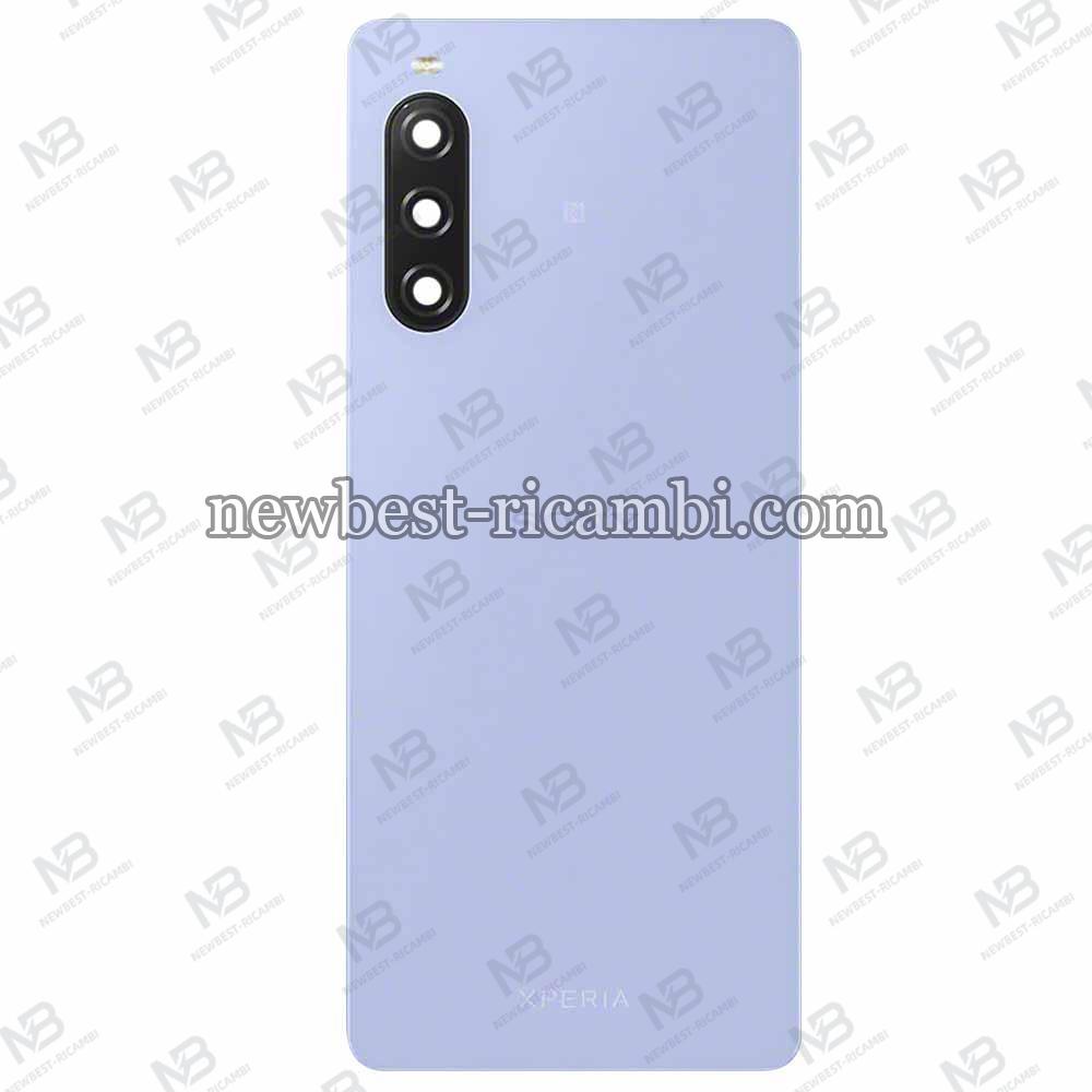 Sony Xperia 10 V Back Cover + Camera Glass Purple