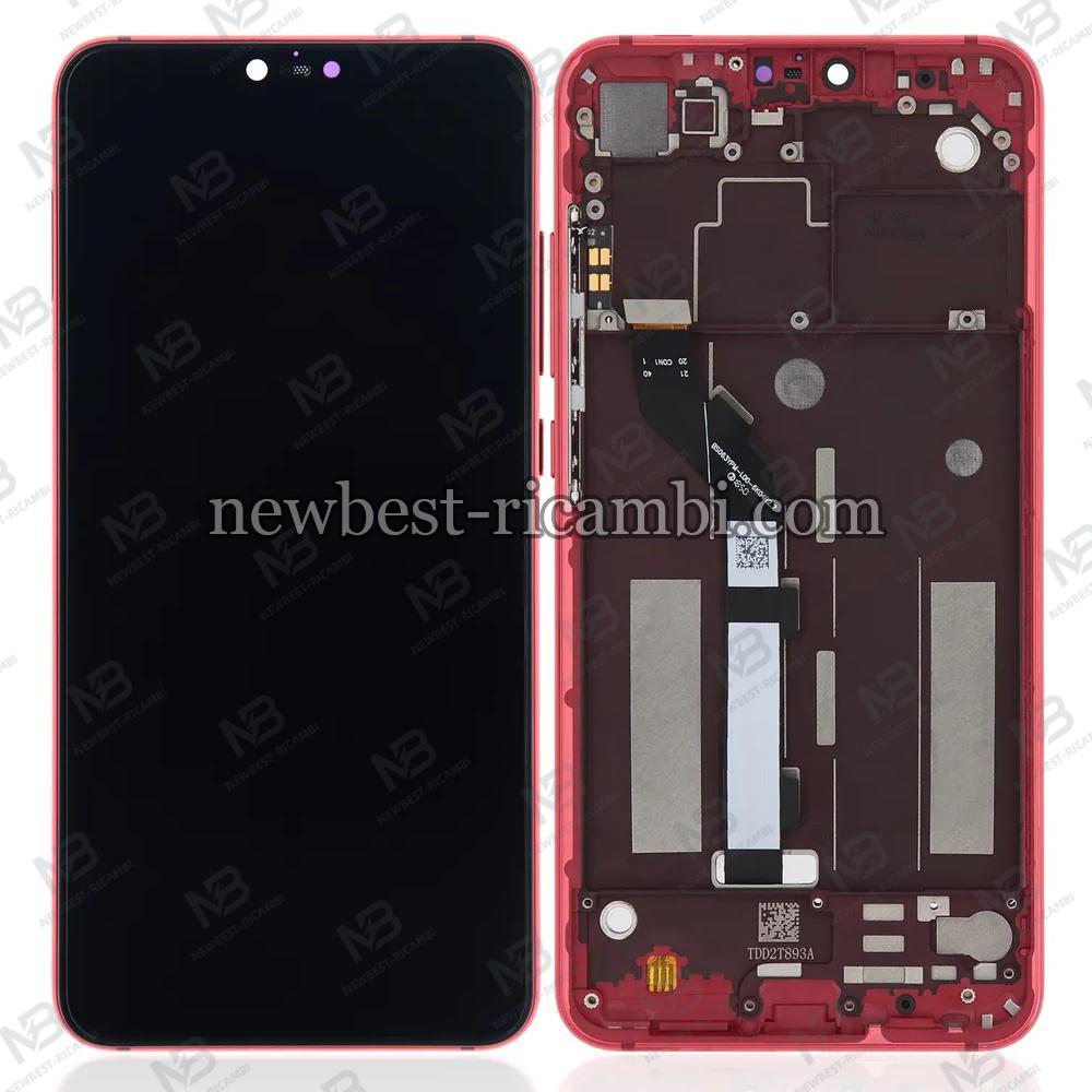 Xiaomi Mi 8 Lite Touch + Lcd + Frame Red / Gold Service Pack