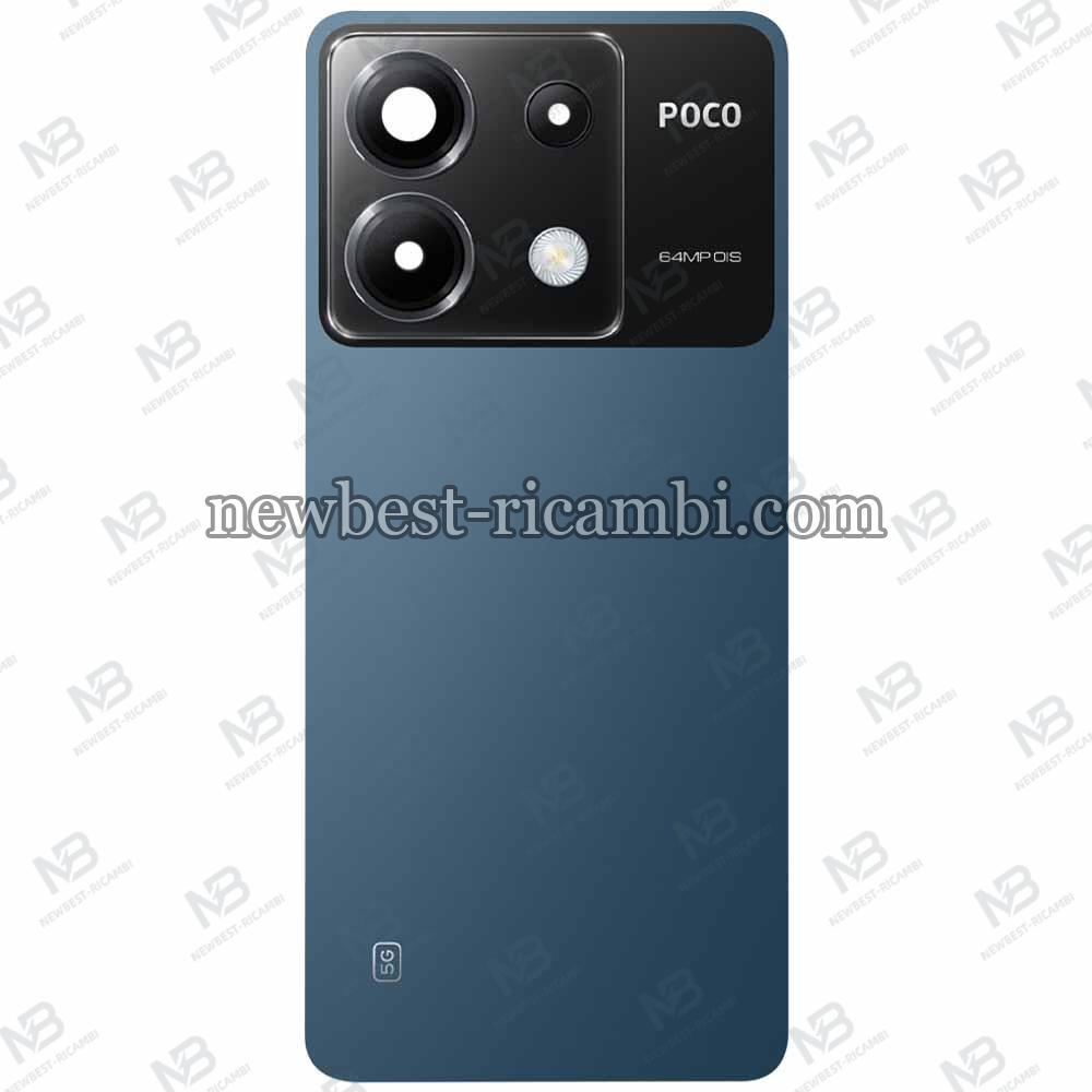 Xiaomi Poco X6 5G Back Cover + Camera Glass Blue