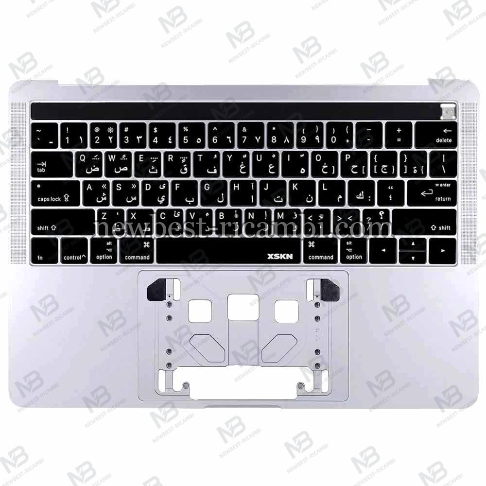 MacBook Pro 13" (2018) A1989 EMC 3358 Keyboard+Frame Silver Grade B Arab Layout 100% Original