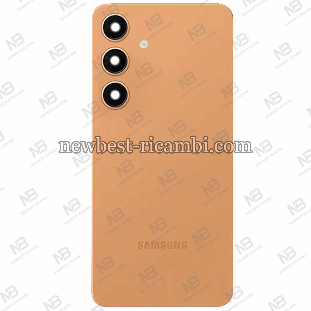 Samsung Galaxy S24 S921 Back Cover + Camera Glass Orange