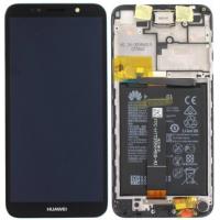 Huawei Y5 (2018) Touch + Lcd + Frame + Battery (HUAWEI) Logo Black Service Pack