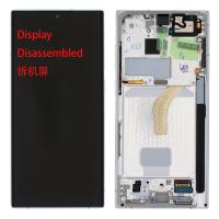 Samsung Galaxy S22 Ultra S908 Touch + Lcd + Frame Silver Disassembled Grade A