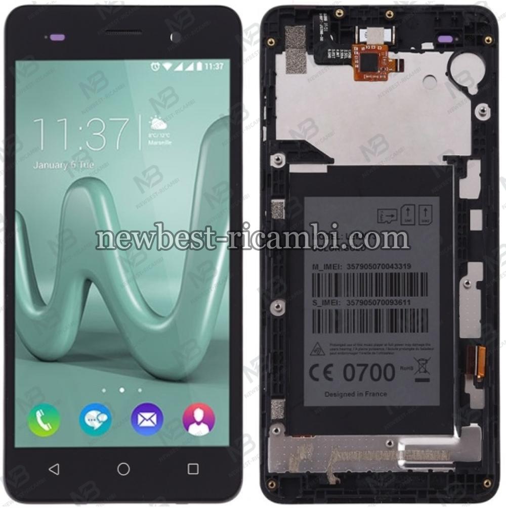 wiko lenny 3 touch+lcd+frame black