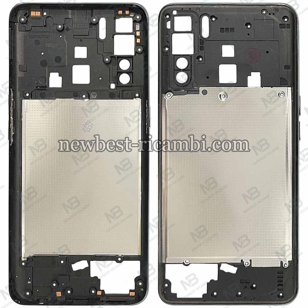 Oppo A91 (CPH2001 / CPH2021) Frame B + Side Key Blue