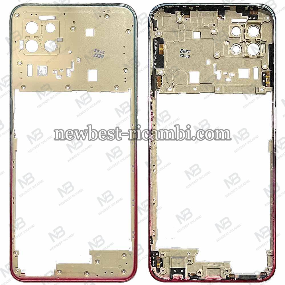 Oppo A73 5G (CPH2161) Frame B + Side Key Blue