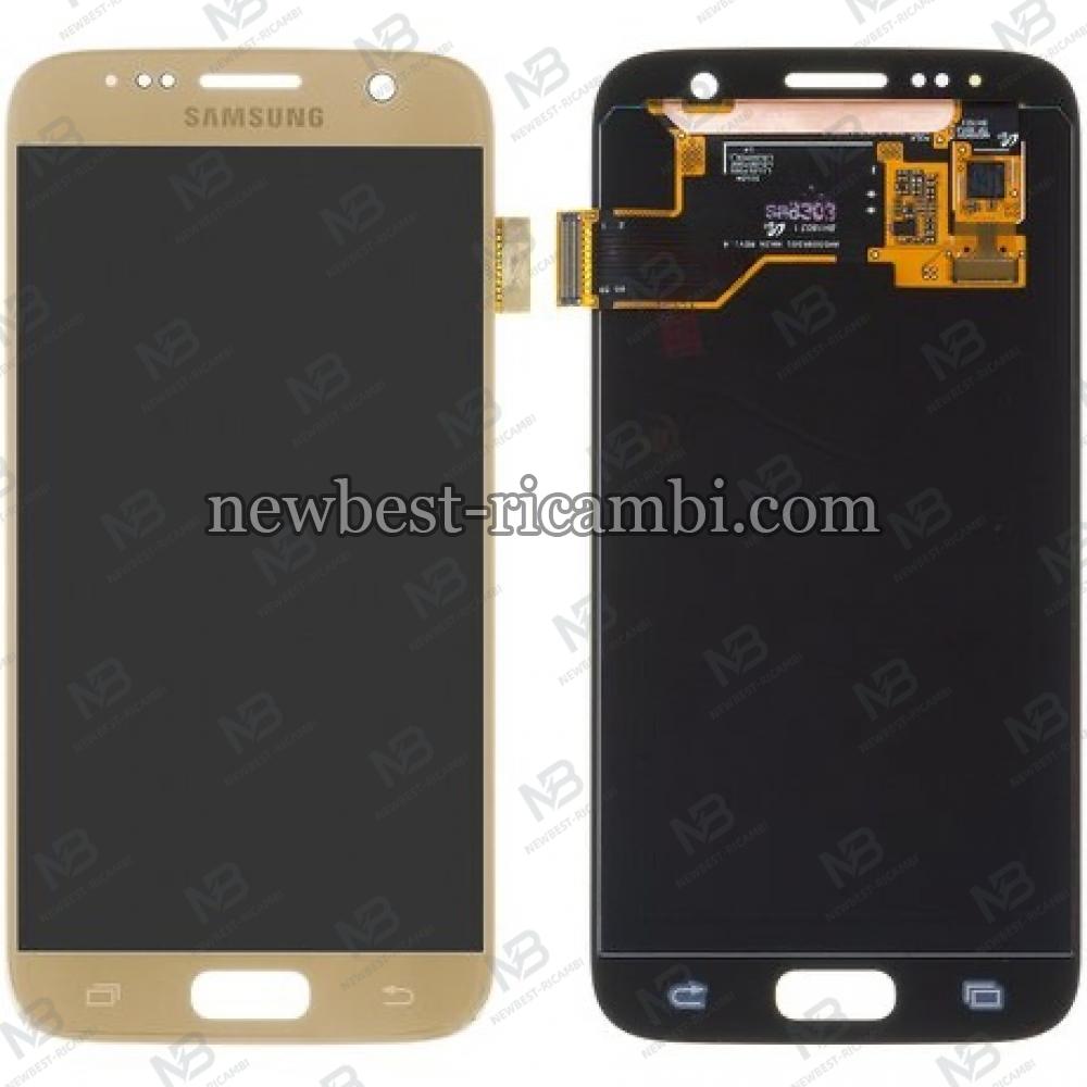 Samsung Galaxy S7 G930f Touch+Lcd Gold Change Glass