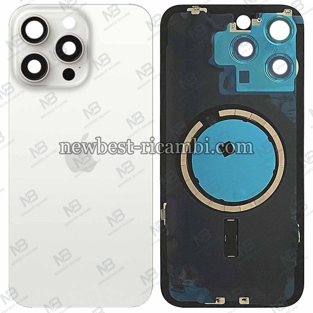 iPhone 15 Pro Max Back Cover With Frame White