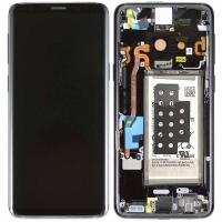 Samsung G960f Galaxy S9 Touch + Lcd + Frame + Battery Black Service Pack