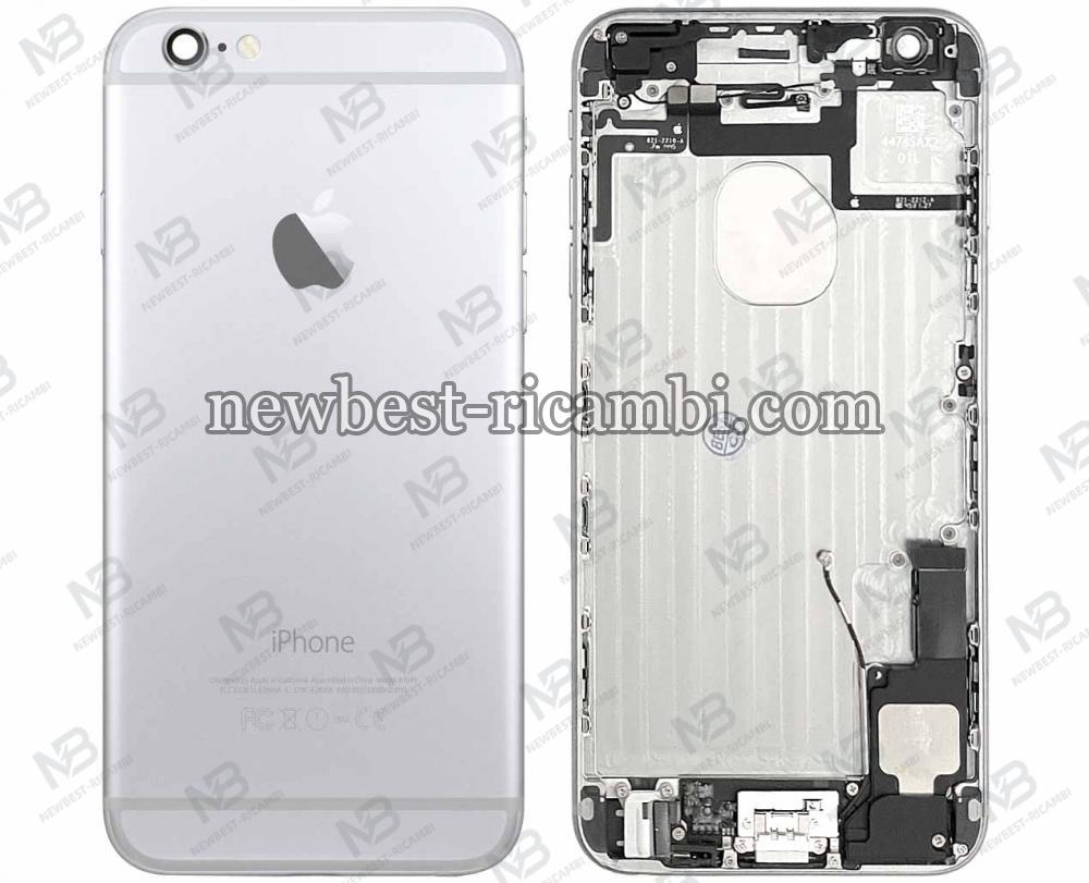 iPhone 6 Plus Back Cover + Dock Charge + Side Key Silver Dissambled Grade A / B Original