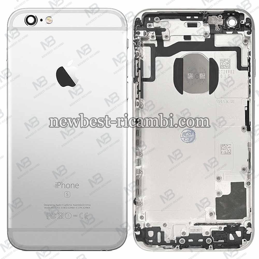 iPhone 6S Back Cover  + Side Key Silver Dissambled Grade A / B Original