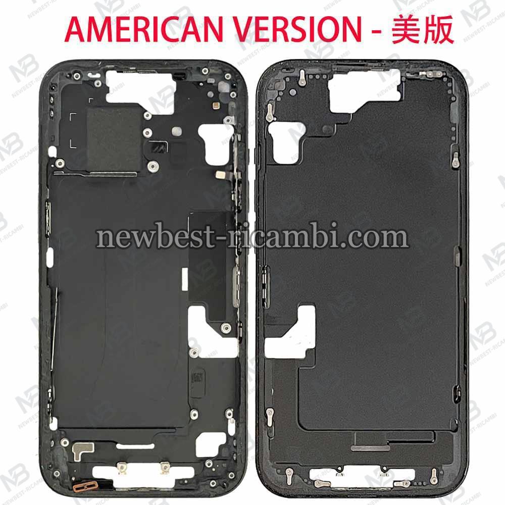 iPhone 15 Middle Frame + Side Key Dissembled Black Grade A Original - US Version