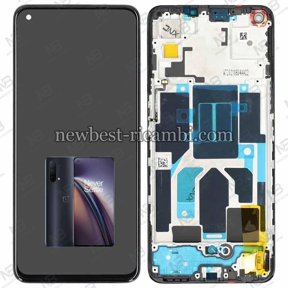 One Plus Nord Ce 5G Touch + Lcd + Frame Black Service Pack