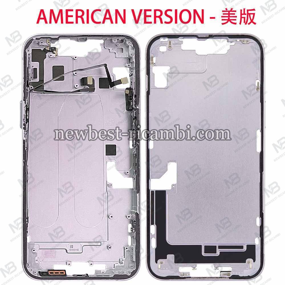 iPhone 14 Plus Middle Frame + Side Key Dissembled Purple Grade A Original - US Version