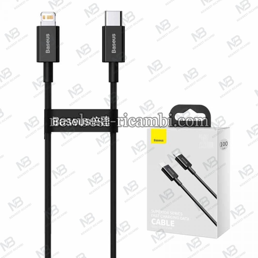USB-C To Lightning Cable Baseus Superior Series 20W 2.4A 1m Black CATLYS-A01
