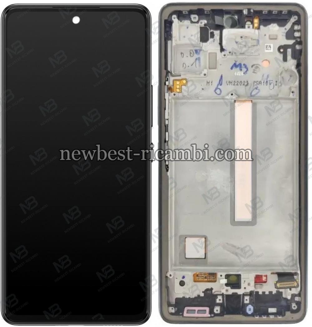 Samsung Galaxy A536 A53 5G Touch+Lcd+Frame Black OLED OEM