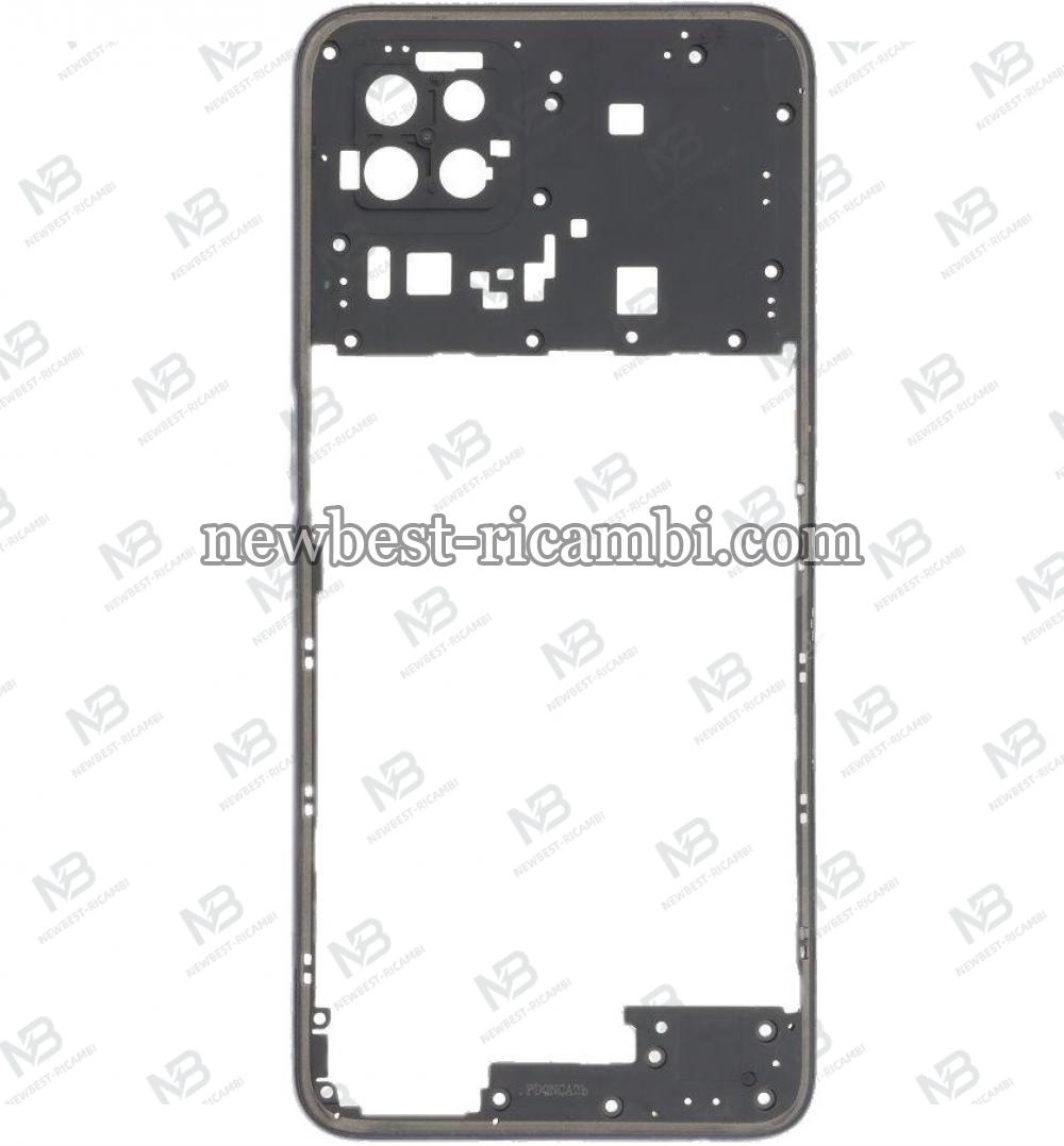 Oppo A73 5G (CPH2161) Middle Frame B + Volume Button Black