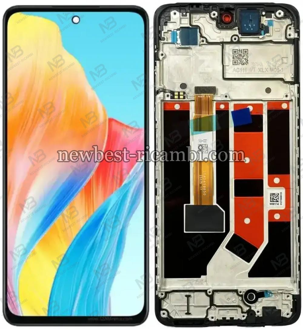 Oppo A58 4G (CPH2577) Touch + Lcd + Frame Black Original
