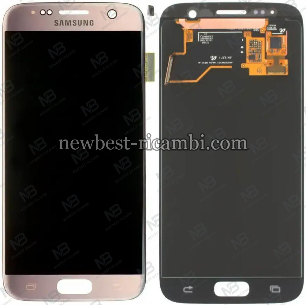 Samsung Galaxy S7 G930f Touch+Lcd Pink Change Glass