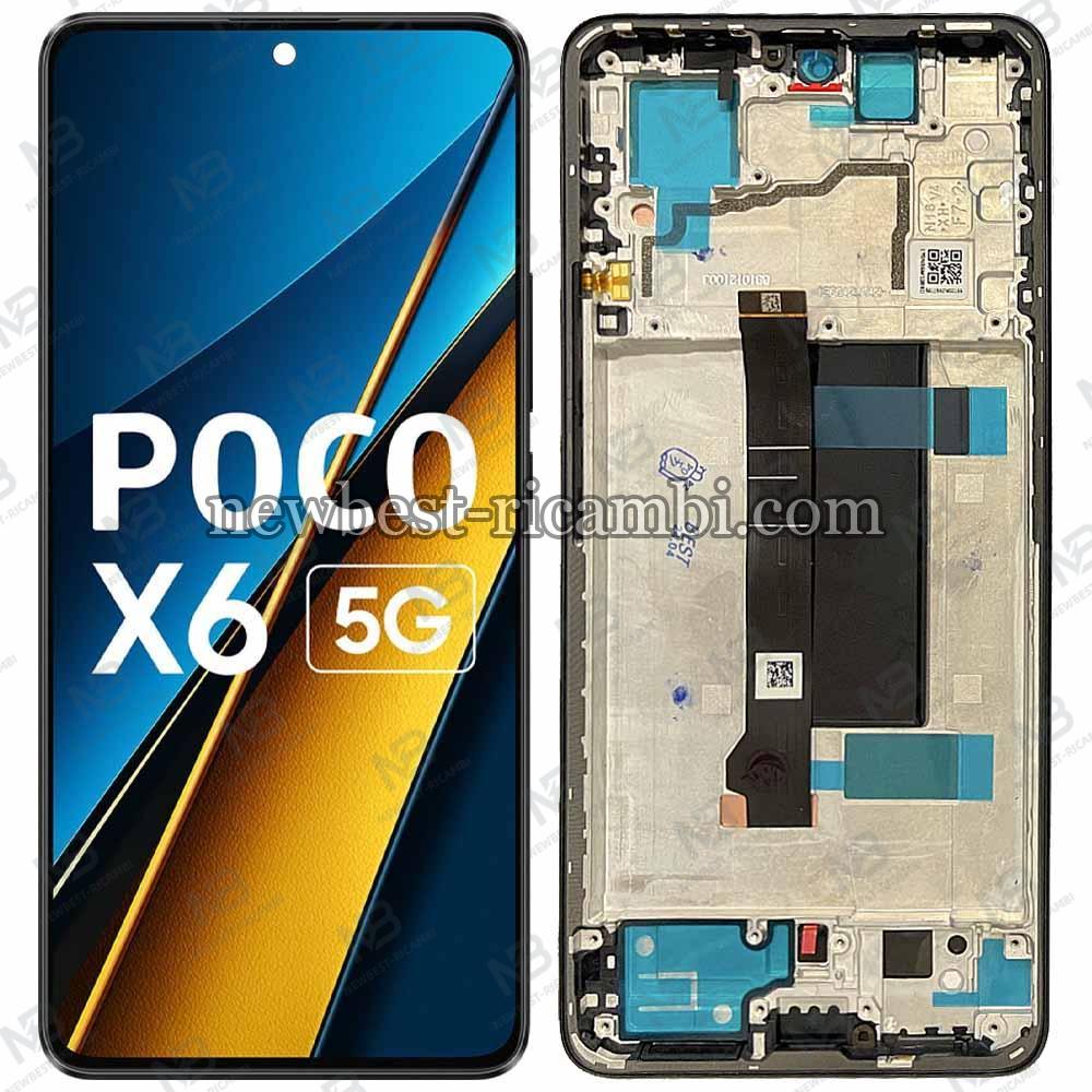 Xiaomi Poco X6 5G Touch + Lcd + Frame Black Original