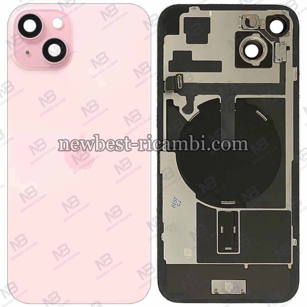 iPhone 15 Plus Back Cover + Camera Glass Pink Dissembled Grade A Original