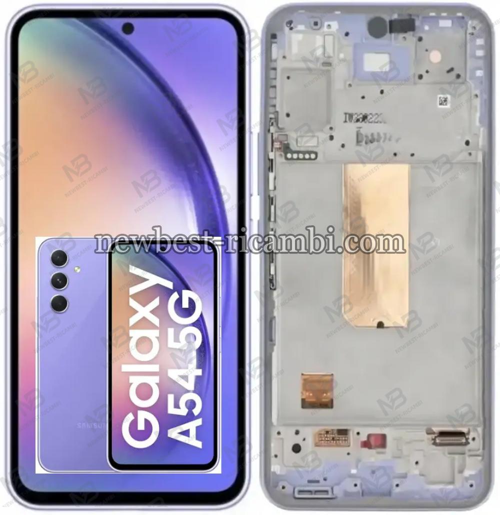Samsung Galaxy A54 5G A546 Touch+Lcd+Frame Violet OLED OEM