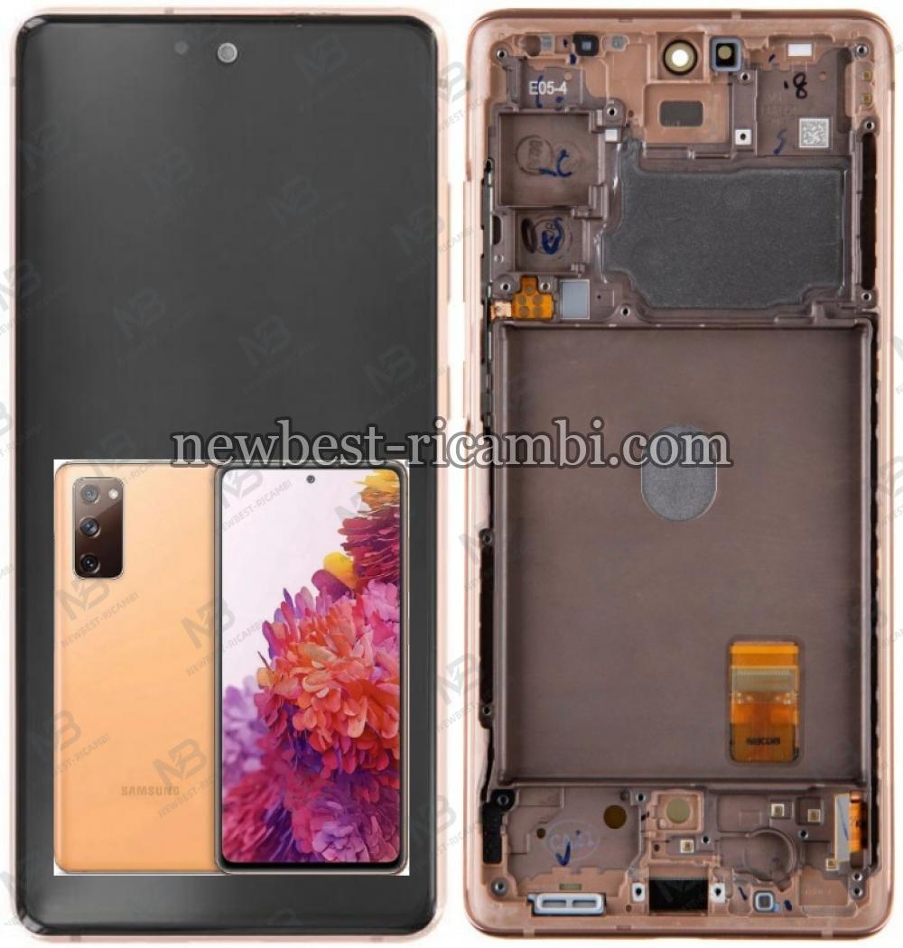 Samsung Galaxy S20 FE G780/G781 Touch+Lcd+Frame Orange OLED OEM