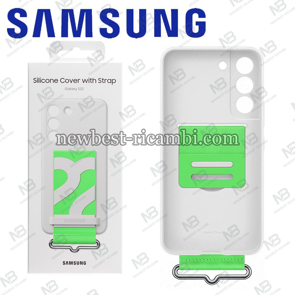 Samsung Galaxy S22 S901 Loop Case Silicone White Orignal Service Pack