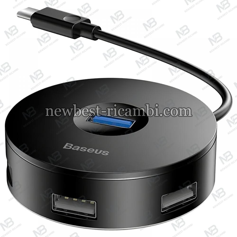 USB-C Hub Baseus AirJoy 1 X USB-A 3.0 - 3 X USB-A 2.0 Black CAHUB-G01