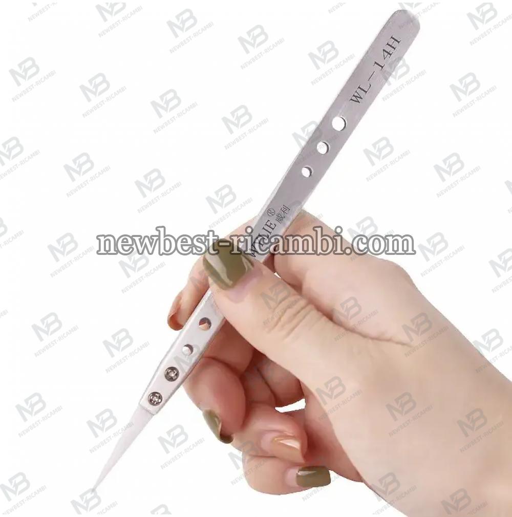 Wylie WL-14H Ceramic Tweezers precise for phone repair insulation High temperature resistance model