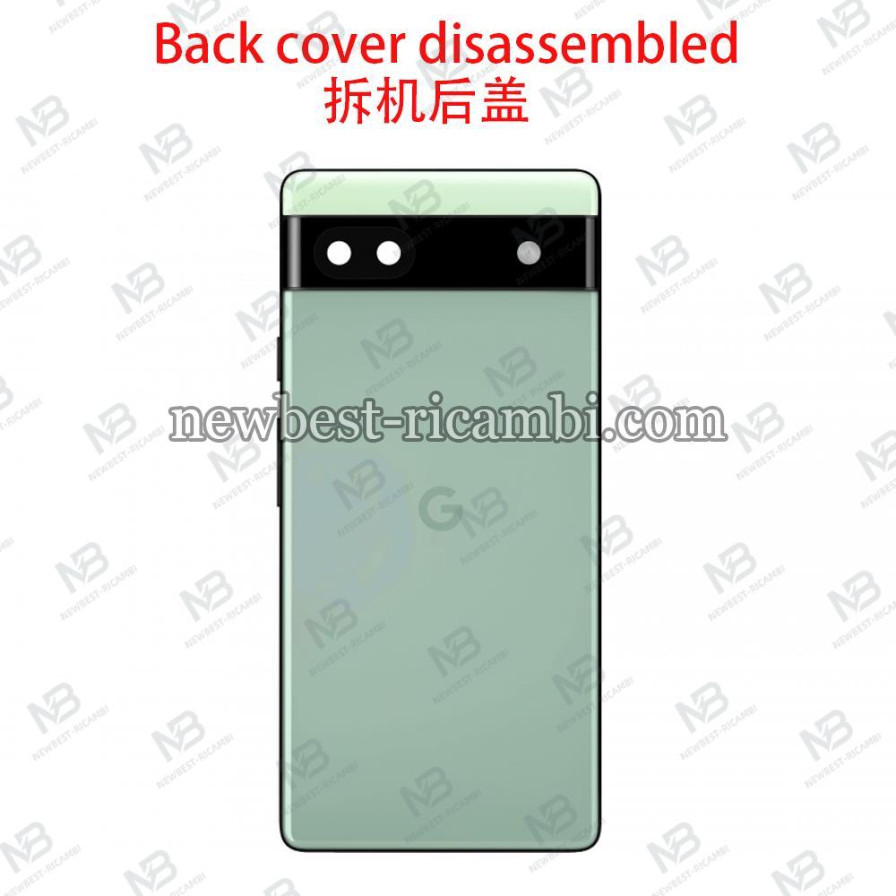 Google Pixel 6A Back Cover+Camera Glass Sage Disassembled Grade A