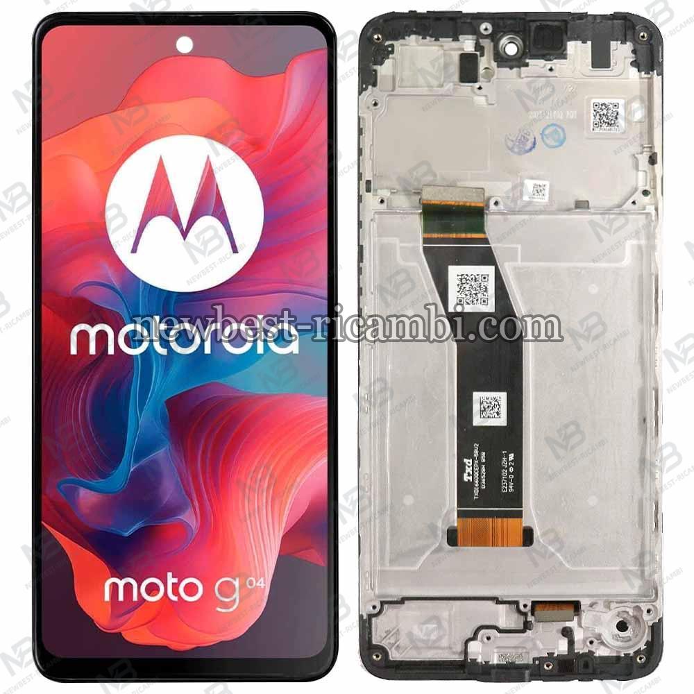 Motorola Moto G04 XT2421-3 Touch + Lcd + Frame Black Original