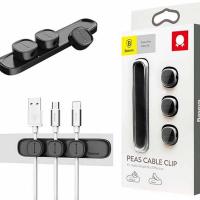 Peas Cable Clip Baseus Black ACWDJ-01 In Blister