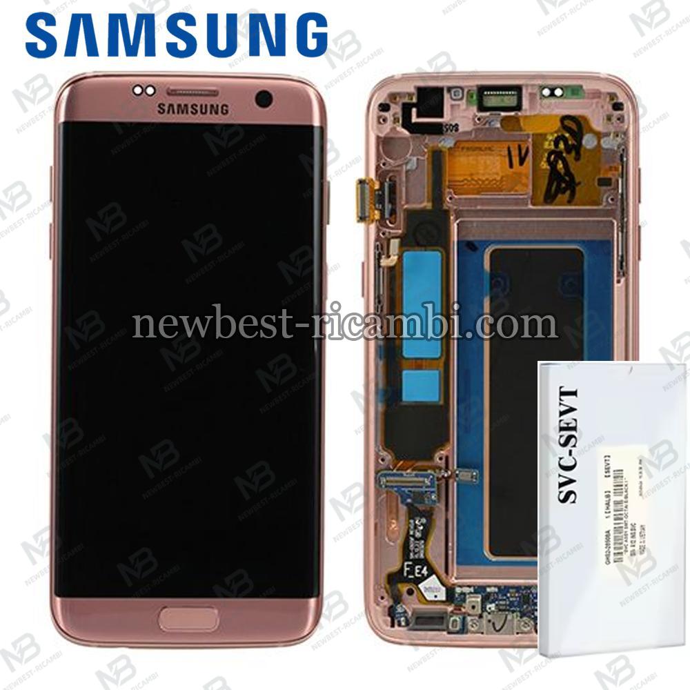 Samsung Galaxy S7 Edge G935f Touch + Lcd + Frame Pink Service Pack